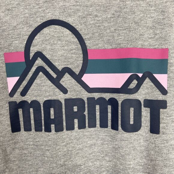 Marmot Mountain Works Hoodie Women's Large Gray Pullover Sweatshirt - Picture 4 of 7